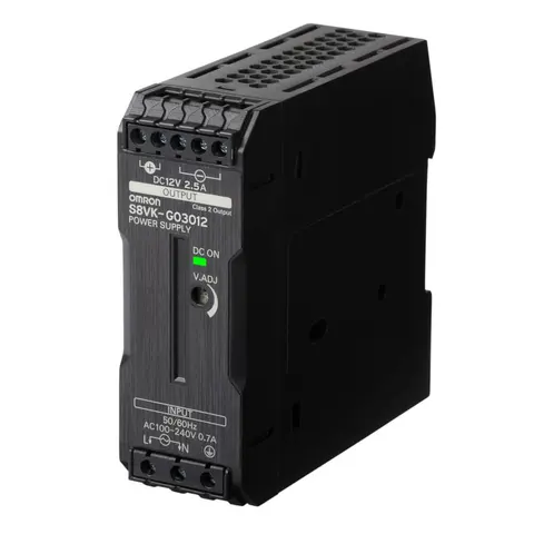 DIN RAY MONTAJ GÜÇ KAYNAĞI, 30W, 12VDC, 2.5A