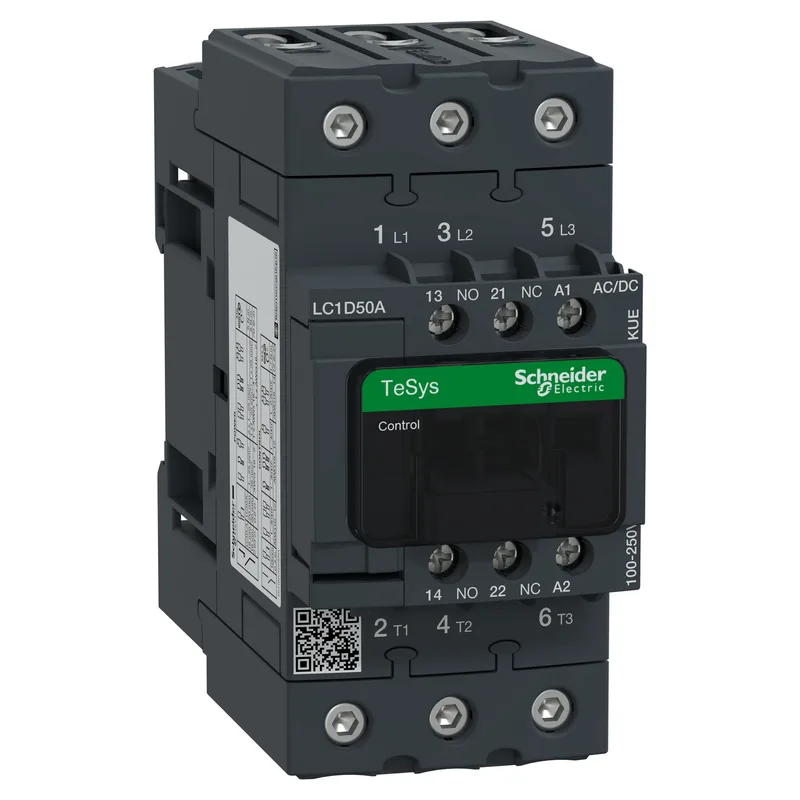 SCHNEIDER LC1D50AKUE TESYS DECA ANA KONTAKTÖR, 220VDC, 50A, 3P(3NO)