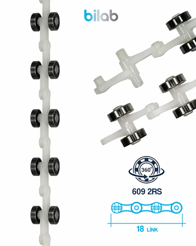 UNIPARTS SCH409585-18 EL BANDI DÖNÜŞ RULMAN ZİNCİRİ, 18 LINK