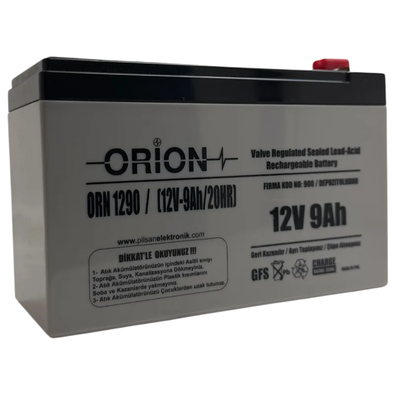 ORION ORN1290 BATTERY, KURU AKÜ, 12V, 9AH, 20HR