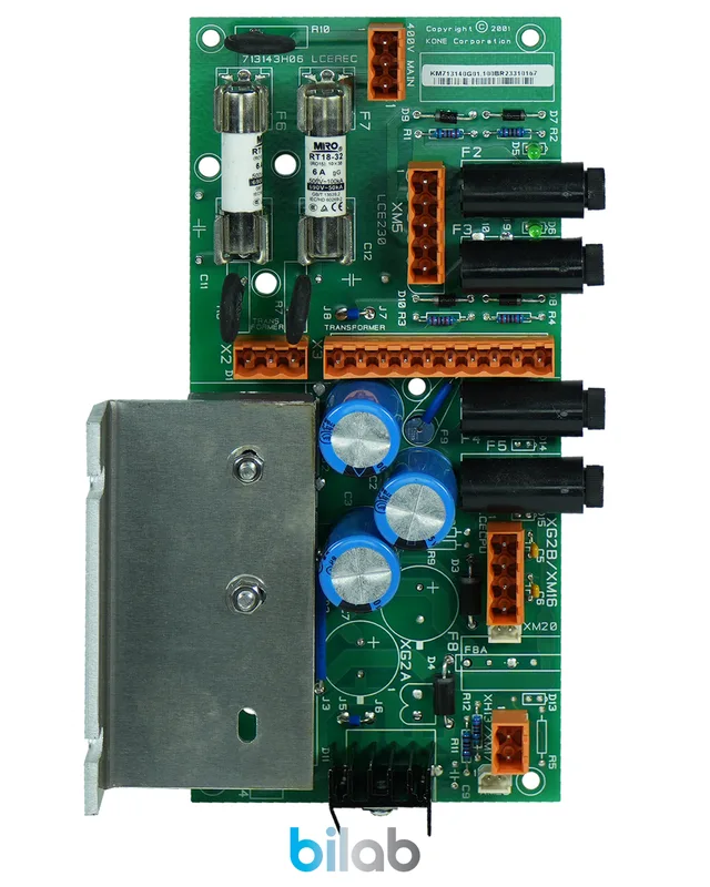 KONE KM713140G01 LCEREC, GÜÇ DAĞITIM KARTI, SİGORTA KORUMALI