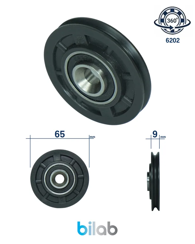 KONE FI442000H08 DOOR ROLLER, KAPI MAKARASI, D63, W10