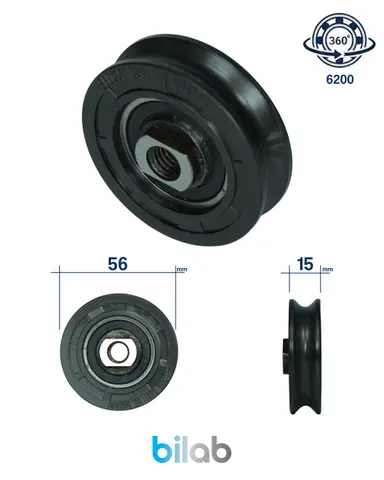 DOOR ROLLER, KAPI MAKARASI, D56, W16