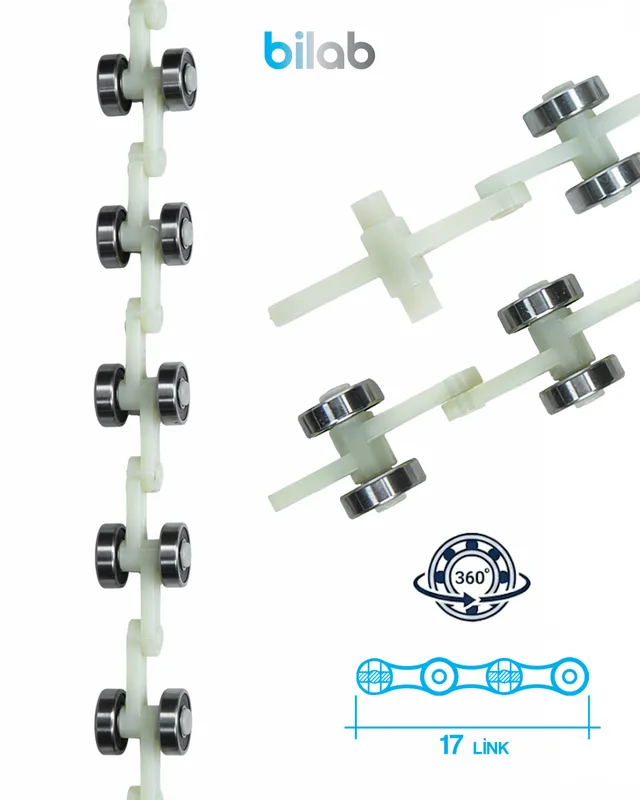 UNIPARTS SCH409214-17 EL BANDI DÖNÜŞ RULMAN ZİNCİRİ, 17 LINK
