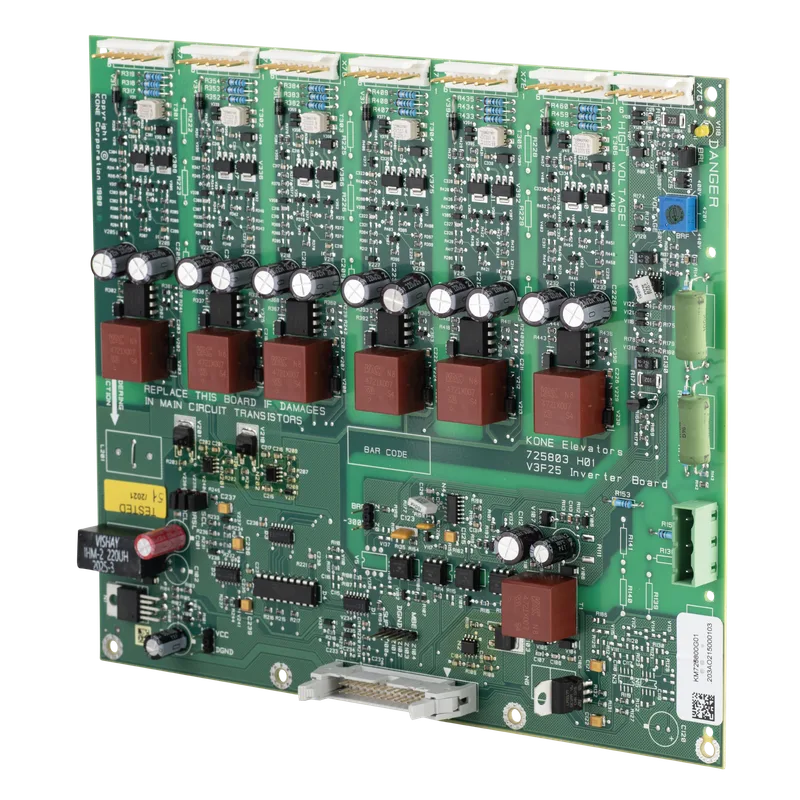 KONE KM725800G01 DRIVER BOARD, MOTOR KONTROL ÜNİTESİ ARKA KART, V3F18 & V3F25