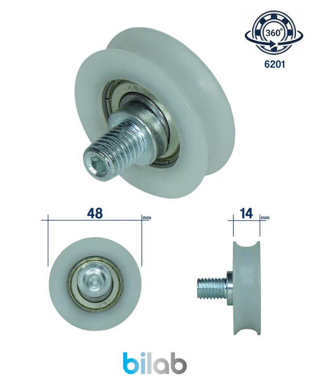 NO-BRAND DR1003 DOOR ROLLER, KAPI MAKARASI