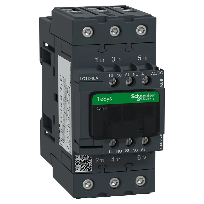 SCHNEIDER LC1D40AKUE TESYS DECA ANA KONTAKTÖR, 220VDC, 40A, 3P(3NO)
