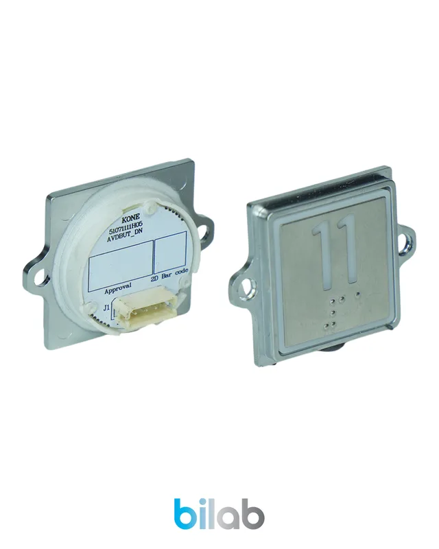 KONE KM863053G069H011 KDS STD BUTON, KIRMIZI, KARE, KULAKLI, SBS.11