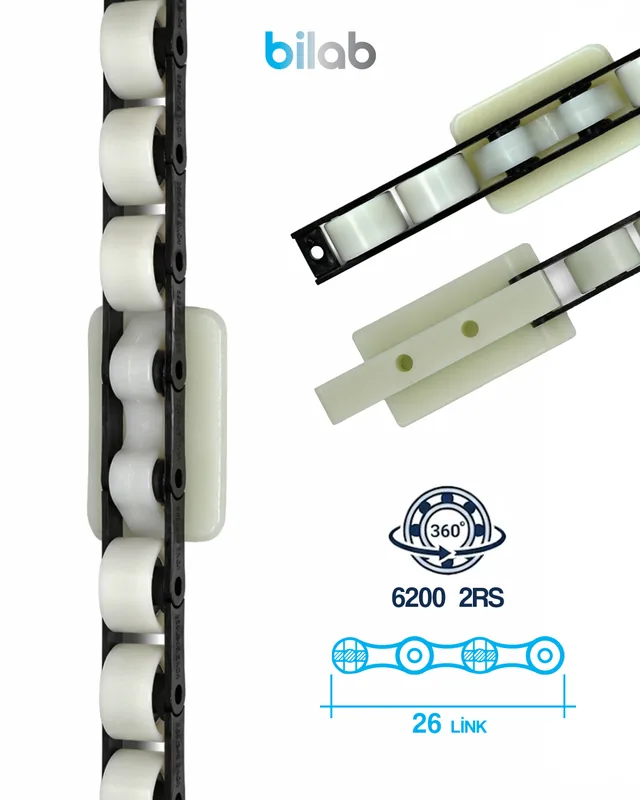 KONE DEE2467615 EL BANDI DÖNÜŞ RULMAN ZİNCİRİ, 26 LINK