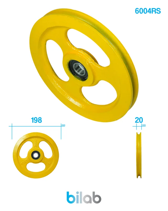 KONE KM372834G02 REGÜLATÖR ALT GERGİ MAKARASI, DÖKÜM