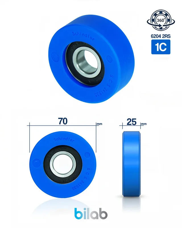 SCHINDLER SCS241535 1C, YÜRÜYEN MERDİVEN BASAMAK MAKARASI, D70, B25