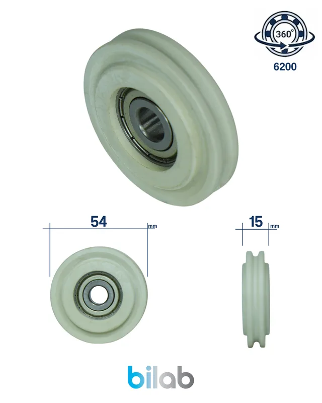 THYSSENKRUPP DRQ53W15 DOOR ROLLER, THYSSENKRUPP KAPI MAKARASI, D53, W15