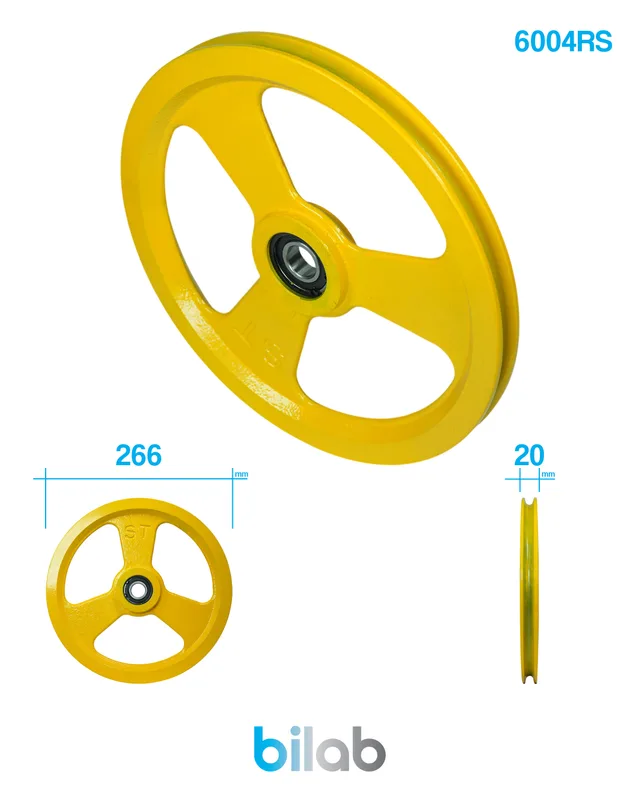 KONE KM372834G01 REGÜLATÖR ALT GERGİ MAKARASI, DÖKÜM